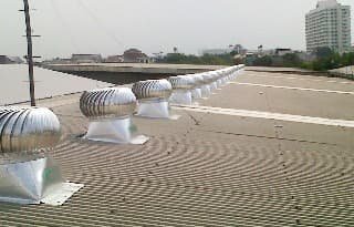 Pemasangan Turboair Turbine Ventilator proyek 78
